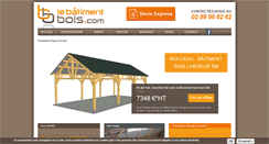 Desktop Screenshot of lebatimentbois.com